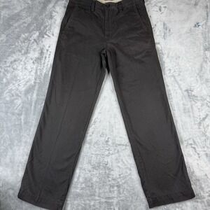 LK Men's Live Comfortable Pants, Size 30x32, Gray, Flat Front , Straight Leg